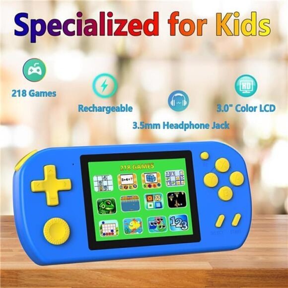 Kids Handheld 218 Games Console System Retro Video Portable Gaming Player NEW - Picture 1 of 6